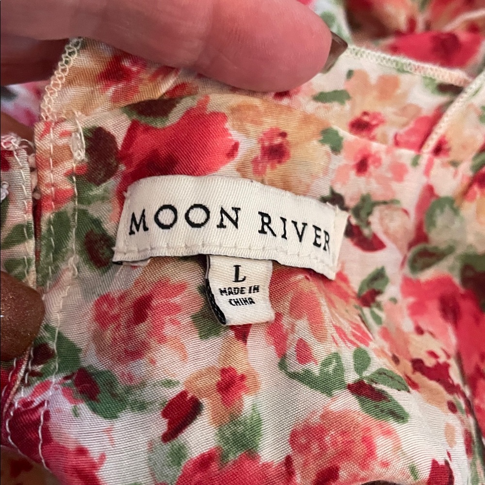 Moon River Baby Doll tiered mini dress - Picture 6 of 7